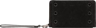 Hammitt Hammitt Bryant Wallet Noir Diamond Suede Gunmetal Sml