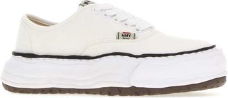 Miharayasuhiro Unisex White Canvas Baker Sneakers