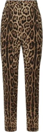 Dolce & Gabbana Dames, Broeken, Bruin, Maat: XS