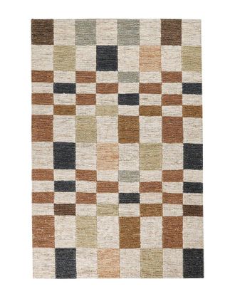 Villa by Classic Home Villa By Classic Home Soumak Hand Woven Jute Checkered Rug