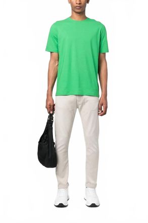 Herno Short Sleeve Tee In Grass Green
