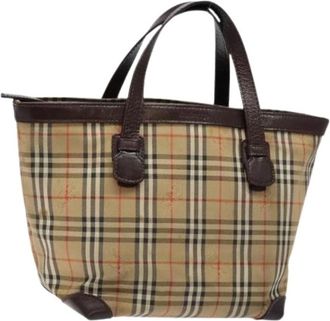 Burberry Pre-owned Handbags, female, Beige, Size: ONE SIZE Pre-owned Hand Bag