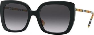 Burberry Caroll Zonnebril - Dames - Zonnebrillen - Zwart - 54 MM - Accessoires