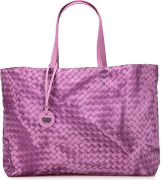 Bottega Veneta Borsa tote Intrecciolusion in nylon 2012-2025 - Viola
