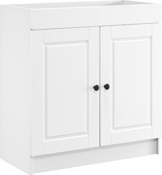 vidaXL Cabinet Debajo Del Fregadero Blanco 78,5 X 37,5 X 81 Cm Vidaxl
