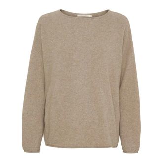BTF-CPH Btfcph - Fijngebreide Kasjmier Pullover - Dames - Truien - Bruin - Maat: XL Kasjmier