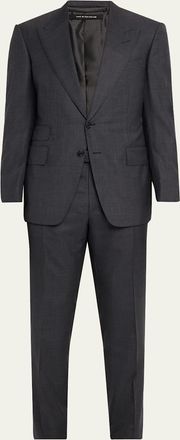 Tom Ford Mens Windowpane Two-Piece Suit