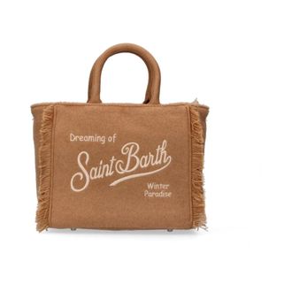 MC2 Saint Barth Tassen, Dames, Bruin, ONE Size, Polyester, Vanity Mini Felt