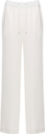 Herno Ivory Satin Pants