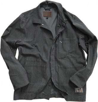 Civil Society Mens Carnegie Railroad Jacket In Black Sand