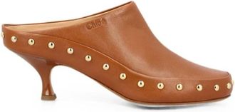Chlo&eacute; Junie Heeled Mule - Dames - Muiltjes - Bruin - 41 EU - Leer - Schoenen