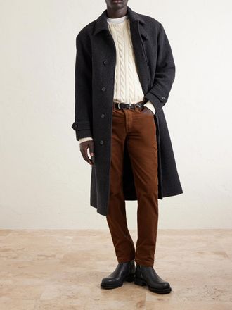 Massimo Alba Alunga Straight-Leg Cotton-Corduroy Trousers