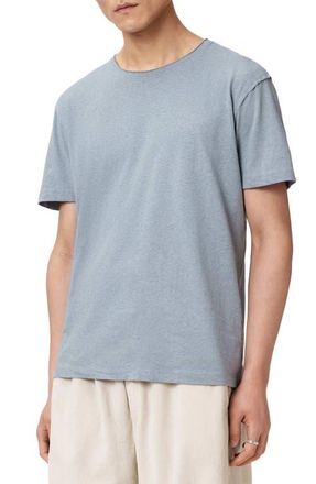 AllSaints Flax Short Sleeve T-shirt in Maya Blue at Nordstrom, Size Xx-Large