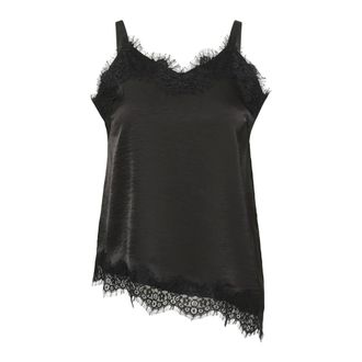 Kaffe Curve Dames, Tops, Zwart, Maat: 2XL