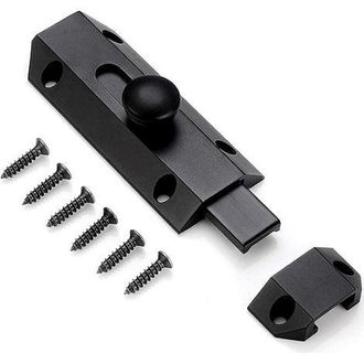 OEM Cerradura De Seguridad Con Pestillo Grueso De Lat&oacute;n Macizo, Cerradura Robusta Para Puerta, Color Negro