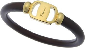 Ferragamo Plating Leather Bangle (Pre-Owned)