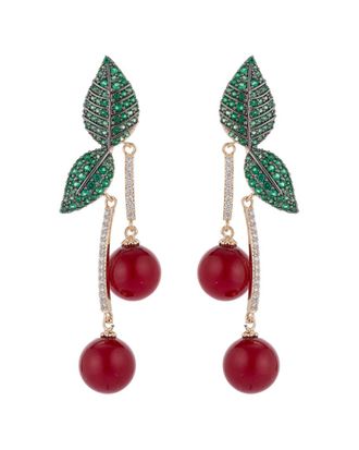 Eyecandy LA Eye Candy La Luxe Collection Cz Cherry Earrings