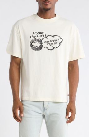 Honor The Gift Never Been Regular Cotton Graphic T-Shirt in White at Nordstrom, Size Xx-Large