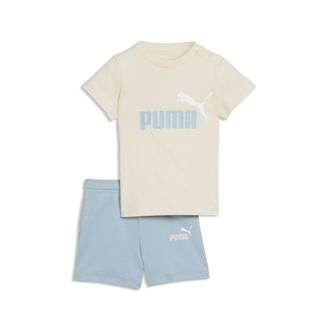 Puma Completo T-shirt e shorts Minicats Essentials per bimbi ai primi passi, Abbigliamento, Bianco, 12-18M