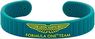 Aston Martin Siliconen Armband - Heren - Armbanden - Groen - ONE Size - Accessoires
