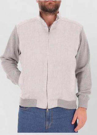 Paul & Shark hybrid zip jacket high collar ribbed cuffs