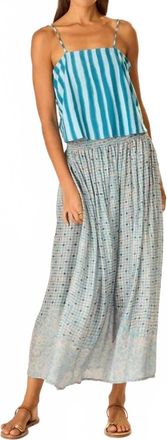 Natalie Martin Bella Midi Skirt In Delphie Sky