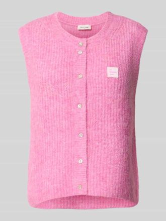 American Vintage American Vintage Strickweste mit Woll-Anteil Modell EAST in Rose, Gr&ouml;&szlig;e S