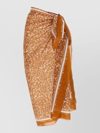 Kiton sheer wrap beach skirt lightweight tie