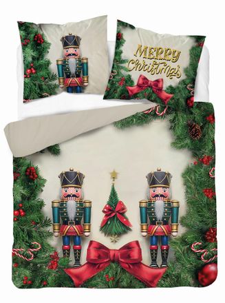 OEM Juego De Cama Navide&ntilde;o 160x200 Cascanueces Navidad Holanda Feliz Navidad