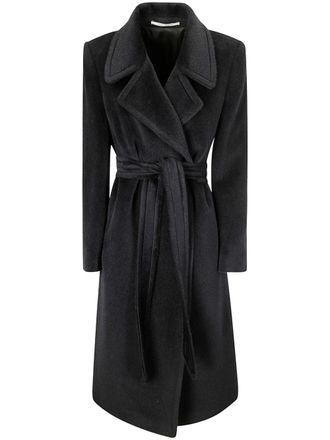 Tagliatore belted trench coat - Black