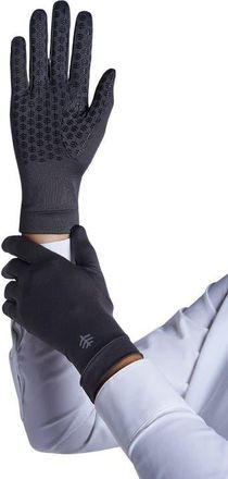Coolibar Sawyer UV Driving Gloves, UPF 50+ Sun Protection in Charcoal at Nordstrom, Size X-Small