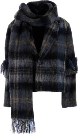 Loewe Embroidered Mohair Blend Blazer