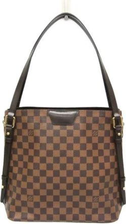 Louis Vuitton Tweedehands Canvas Louis Vuitton tassen - Dames - Vintage Shopper - Bruin - ONE Size - Vintage
