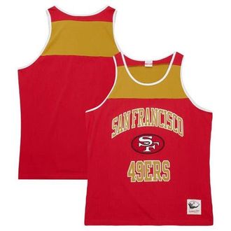 Mitchell & Ness Mens Mitchell & Ness Scarlet/Gold San Francisco 49ers Heritage Colorblock Tank Top at Nordstrom, Size Medium