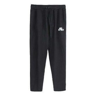 Nike Straight Casual Drawstring Sports Long Pants Black AJ2330-010