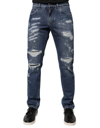 Dolce & Gabbana Versleten Denim Jeans