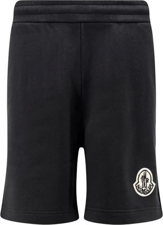 Moncler Heren, Korte broeken, Zwart, Maat: S