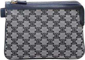 Celine Pre-owned Clutches, female, Multicolor, Size: ONE SIZE Pre-owned Fabric Clutch