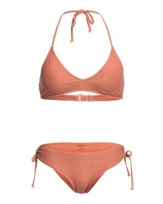 Roxy Triangel-Bikini ROXY Coconut Crew, Damen, Gr. XS, Cup B, beige (cedar wood), 78% Nylon, 17% Nylon, 4% metallisierte Fasern, 1% Elasthan, Bikini-Sets T