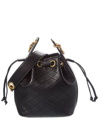 Saint Laurent Joe Mini Quilted Leather Bucket Bag