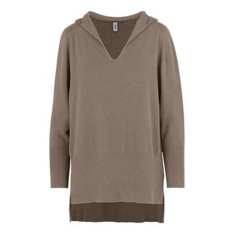 Bomboogie Felpa con cappuccio senza cuciture - - Knitwear - Donna - Beige - L