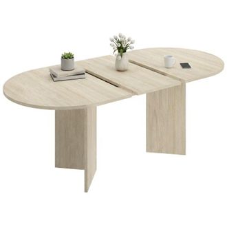 Dmora Tavolo Allungabile Espanola, 6 Posti, Allungabile, 90x140x76h cm Marrone Rovere