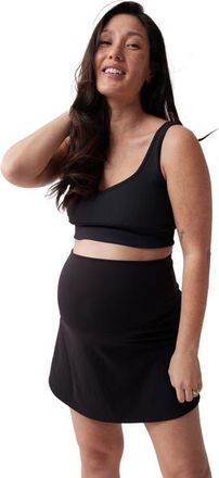 Ingrid & Isabel Maternity Athletic Skort with Built In Shorts in Black at Nordstrom, Size X-Small