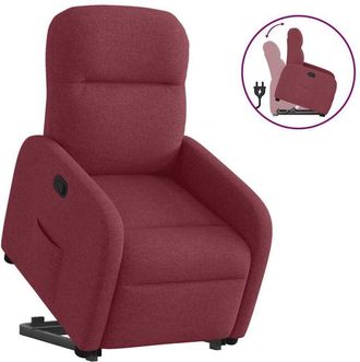 vidaXL Vidaxl - Sill&oacute;n Reclinable Elevable Tela Rojo Tinto