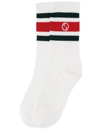 Gucci GG Crossover Rib-Knit Socks - Multicolor