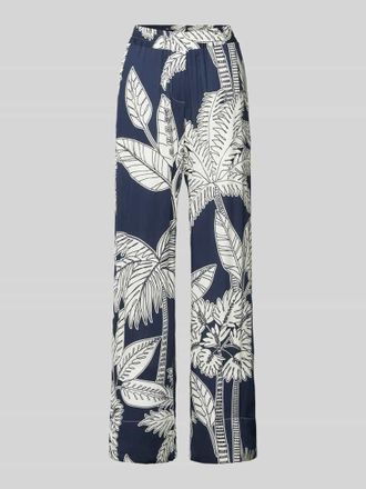 Smith & Soul Wide Leg Stoffhose mit elastischem Bund in Marine, Größe XS