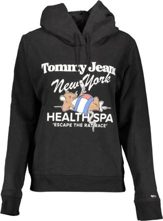 Tommy Hilfiger Hoodie met Lange Mouwen - Dames - Hoodies - Zwart - XL - Katoen - Hoodies & sweatvesten