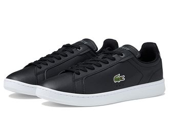 Lacoste Carnaby Pro Sneakers Mens Shoes Black/White : 9.5 M, Leather/Synthetic