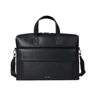 Paul Smith Business Folio Saffiano - Heren - Laptoptassen - Zwart - ONE Size - Leer - Tassen