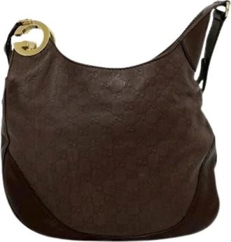 Gucci Pre-owned Shoulder Bags, female, Brown, Size: ONE SIZE Pre-owned Pochette Shoulder Bag